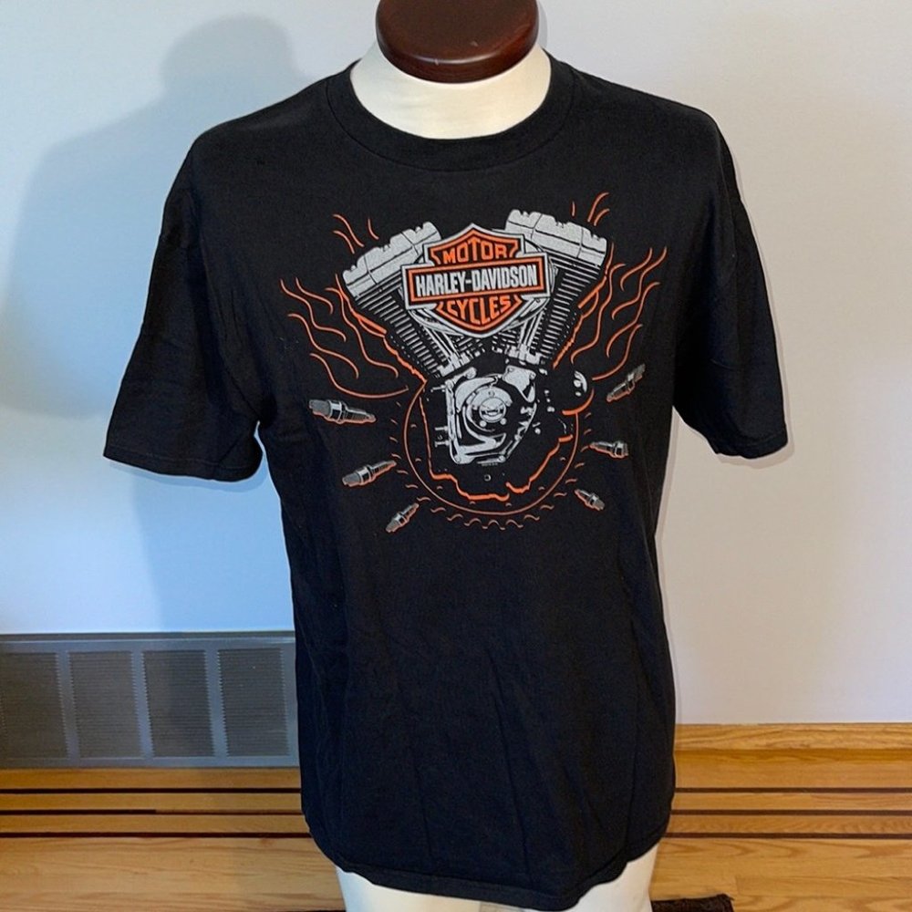 Harley Davidson RED DEER ALBERTA CANADA Oil Tee